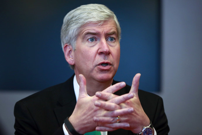 Rick Snyder, the Republican governor of Michigan (Reuters/Shannon Stapleton)