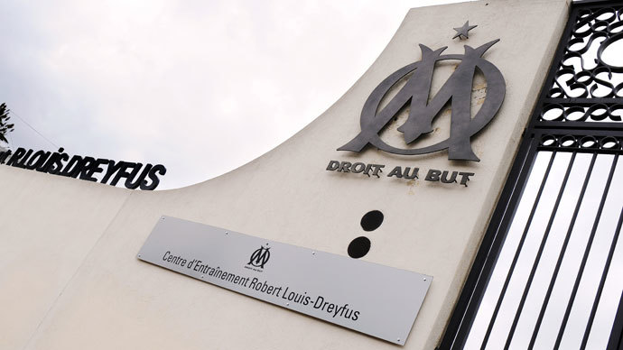 he entrance of the Olympique de Marseille football team training center named after Robert-Louis Dreyfus.(AFP Photo / Gerard Julien)