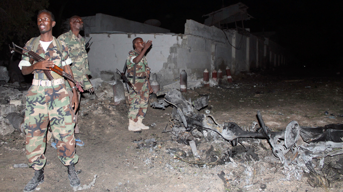 At least 11 killed in 3 bomb blasts at hotel in Somali capital