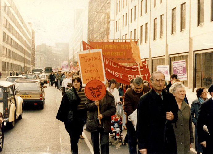 Miners' Strike Rally in London in 1984 (Photo from wikipedia.org)