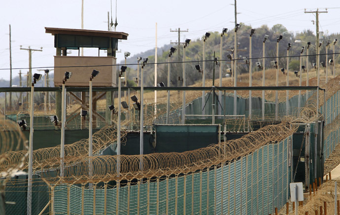 The exterior of Camp Delta is seen at the U.S. Naval Base at Guantanamo Bay, March 6, 2013. (Reuters/Bob Strong)