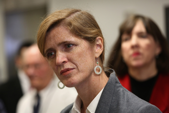 U.S. Ambassador to the United Nations Samantha Power (John Moore / Getty Images / AFP) 
