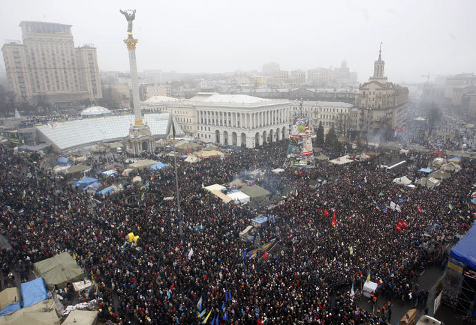 Kiev on February 9, 2014.(AFP Photo / Yuriy Kirnichny)