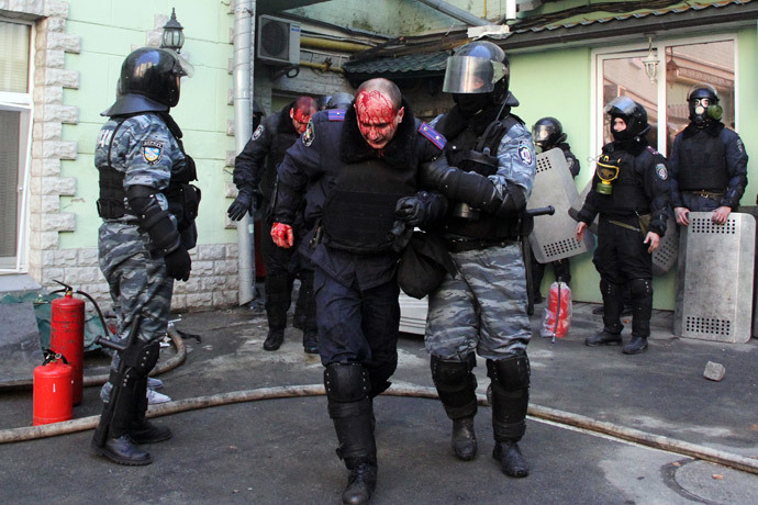 Kiev on February 18, 2014.(Reuters / Stringer)