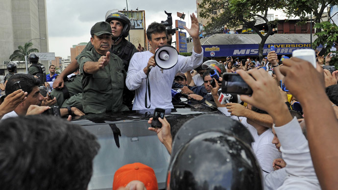 Thousands protest in Venezuela after opposition leader's arrest