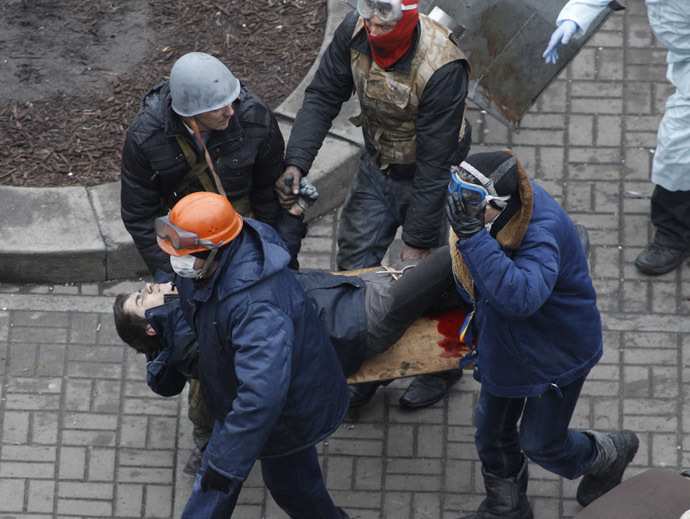 Independence Square in Kiev February 20, 2014. (Reuters/Vasily Fedosenko)