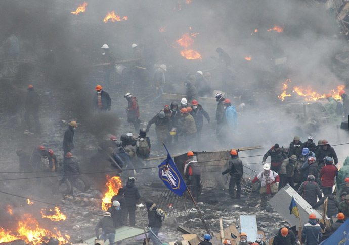Independence Square in Kiev February 20, 2014 (Reuters/Vasily Fedosenko)