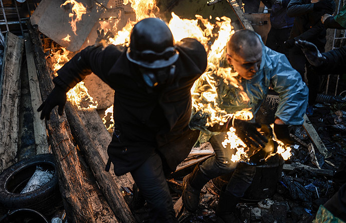 Kiev, February 20, 2014 (AFP Photo/Bulent Kilic)