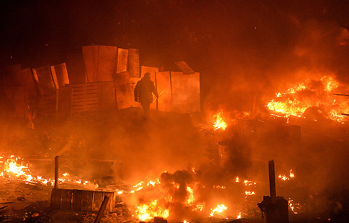 Kiev, February 18, 2014 (AFP Photo/Sergei Supinsky)