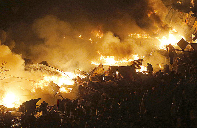 Kiev, February 19, 2014 (Reuters/David Mdzinarishvili)