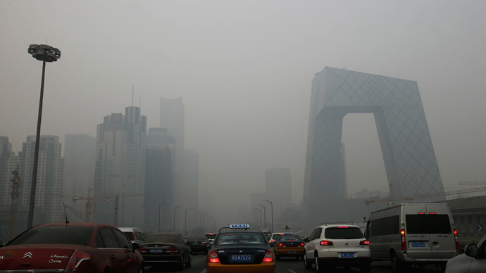 Beijing raises pollution alert to orange for first time as heavy smog blankets capital