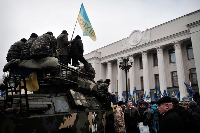 Kiev on February 27, 2014. (AFP Photo / Louisa Gouliamaki)