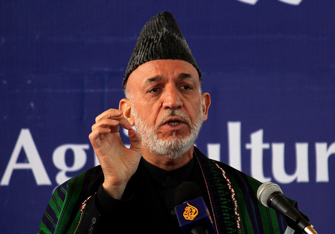 Afghan president Hamid Karzai (AFP Photo / Javed Tanveer)