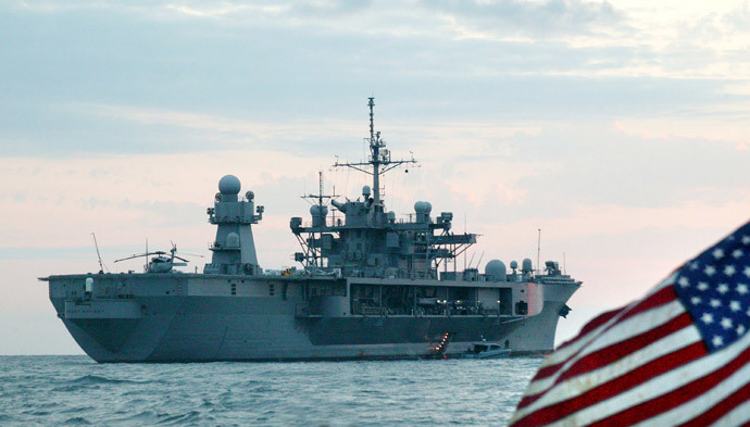 USS Mount Whitney.(AFP Photo / Seiran Baroian)