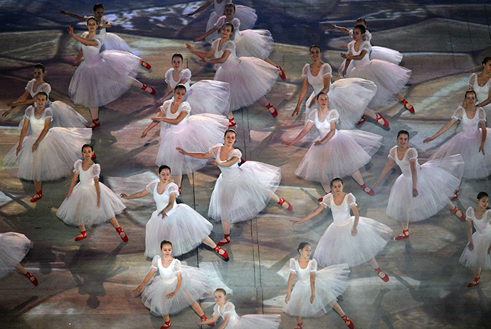 Performers take part in the opening ceremony of the 2014 Paralympic Winter Games in Sochi, March 7, 2014. (RIA Novosti)
