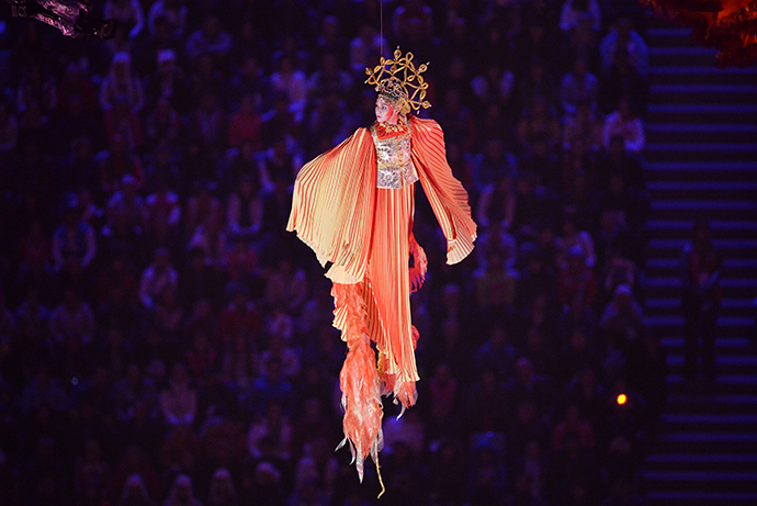 Performer takes part in the opening ceremony of the 2014 Paralympic Winter Games in Sochi, March 7, 2014. (RIA Novosti)