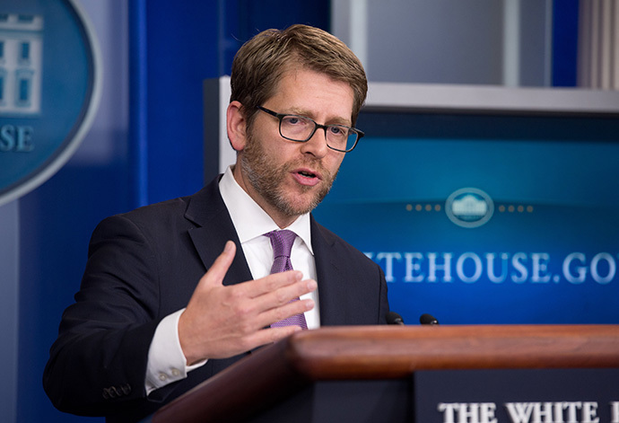 White House spokesman Jay Carney (AFP Photo / Nicholas Kamm)