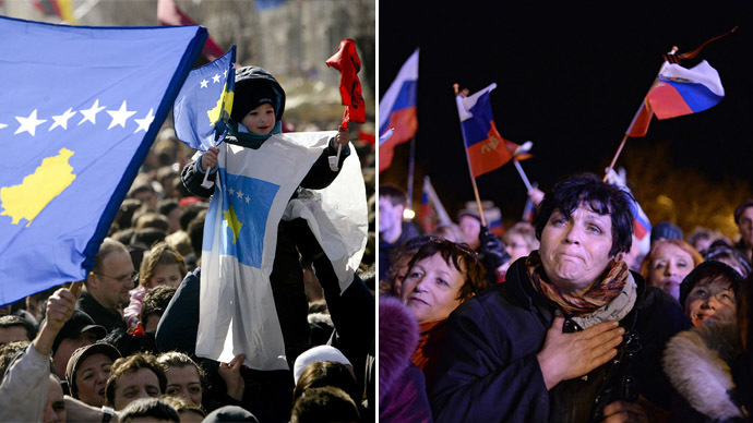 Facts only: Kosovo vs Crimea - 'Good Independence' vs 'Bad Referendum'