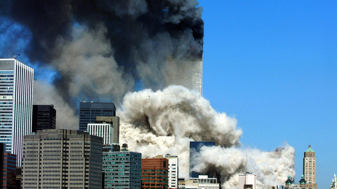 This 11 September, 2001 file photo shows smoke billowing up after the first of the two towers of the World Trade Center collapses in New York City.(AFP Photo / Henny Ray Abrams)