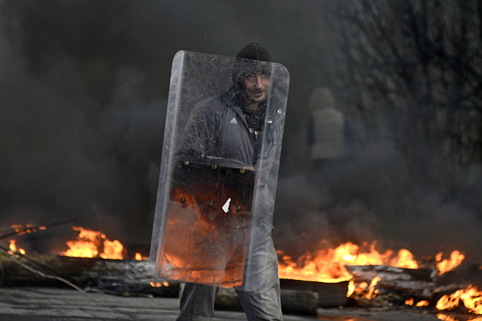 The eastern city of Slavyansk on April 13, 2014. (Reuters / Maks Levin)