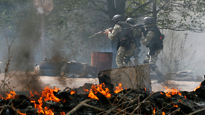 Gunmen attack self-defense forces in eastern Ukraine