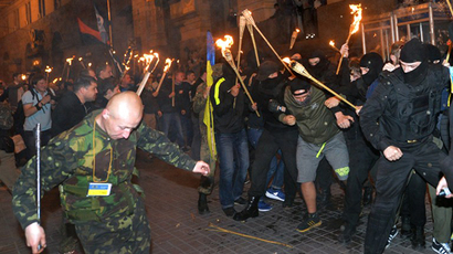 State Guard, police hold night drill in Kiev (VIDEO)