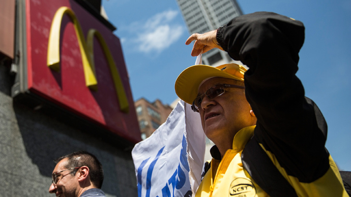 More than 100 protesters arrested at McDonald’s HQ demanding fair pay