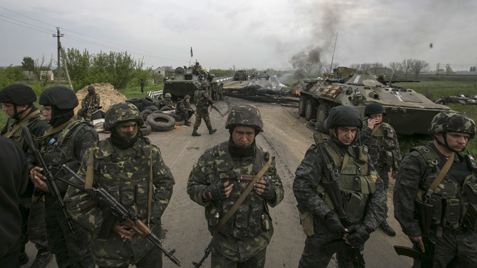 14 military killed in chopper downed in E. Ukraine - acting president