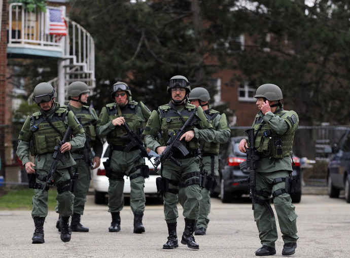 Police SWAT team members (Reuters/Jessica Rinaldi)