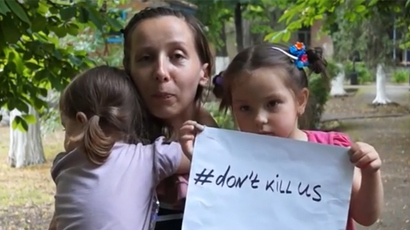 ‘Bombardment never stops’: E. Ukrainian refugees share horrors of Kiev military op