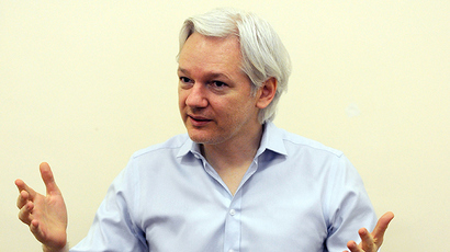 Assange to hit runway for Vivienne Westwood’s son