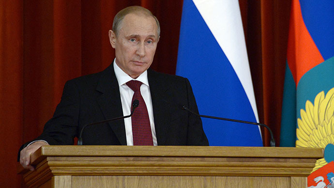Putin to West: Stop turning world into 'global barracks,' dictating rules to others