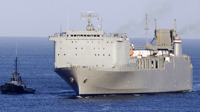 600 tons of Syria's chemical arsenal loaded onto US ‘neutralizer’ ship