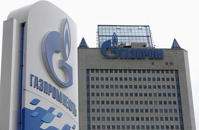General view shows the headquarters of Gazprom (Reuters / Sergei Karpukhin)