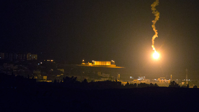 Israel launches counter-offensive on Gaza after rocket barrage fired from Strip