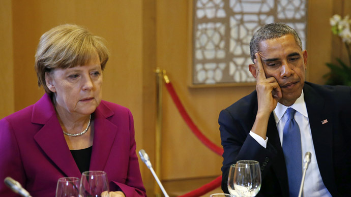 U.S. President Barack Obama and German Chancellor Angela Merkel (Reuters)
