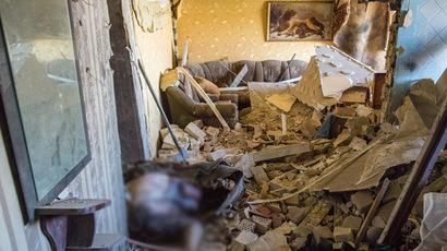 ‘Father was lying on the porch with his arm blown off’ – eyewitness to Ukraine’s shelling
