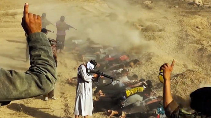 Screenshot from Islamic State video