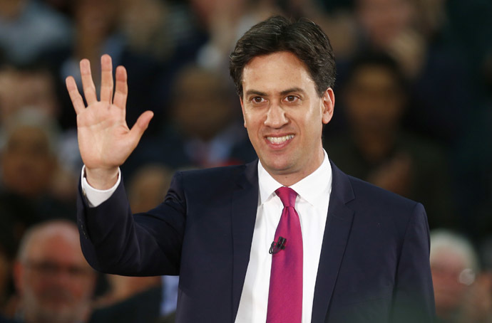 Britain's opposition Labour Party leader Ed Miliband (Reuters/Andrew Winning)