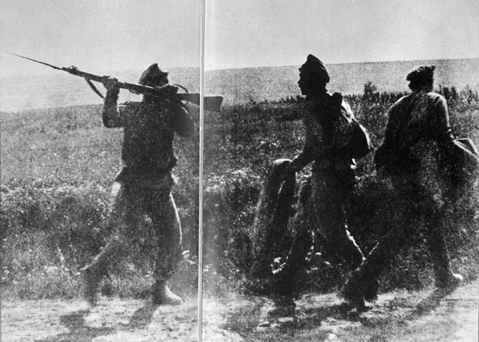 Soldiers of a battalion created to fight deserters in World War I. (RIA Novosti)