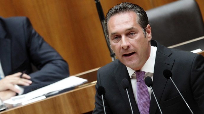 Head of Austrian Freedom Party (FPOe) Heinz-Christian Strache (Reuters/Heinz-Peter Bader)