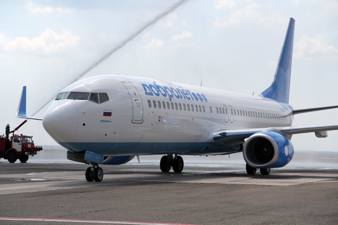 Sanctioned Dobrolet Airline's Boeing plane 737-800 (RIA Novosti/Andrey Iglov)