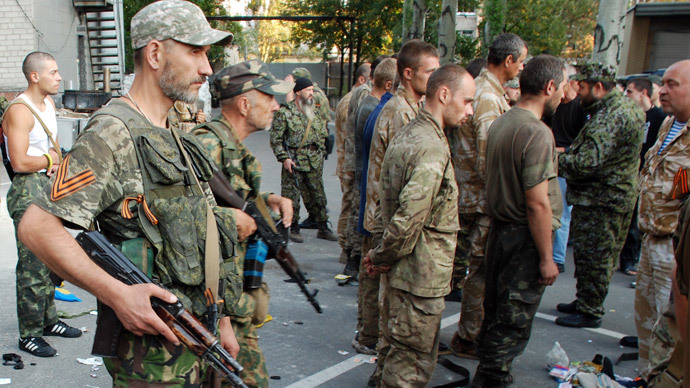 Kiev, Ukraine militias exchange prisoners