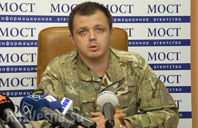 Donbass battalion commander Semyon Semyonchenko. Image from rusvesna.su