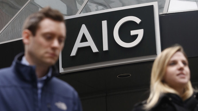 AIG shareholders sue government claiming their $182 bn bailout wasn’t favorable enough