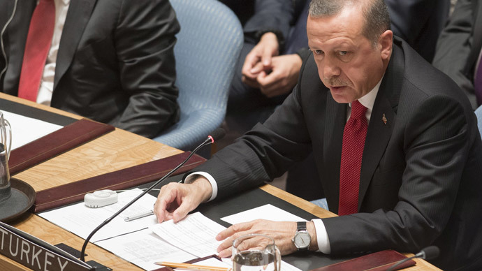 Turkish President Recep Tayyip Erdogan.(AFP Photo / Saul Loeb)