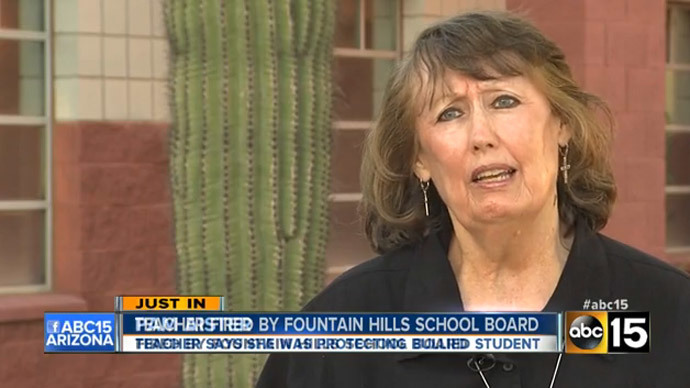 Susan Rattler Arizona teacher fired after defending student from racist insults — RT ...