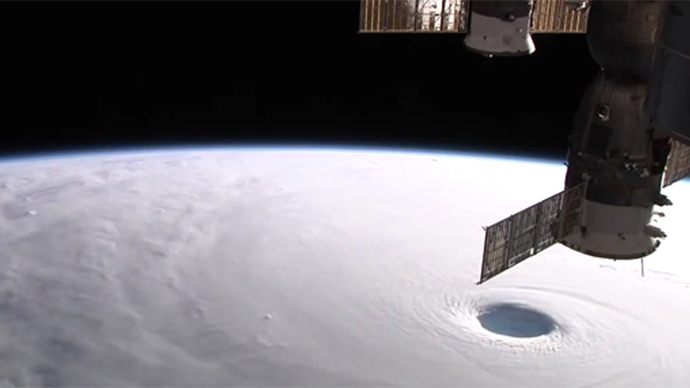 Global-scale enormous: #Vongfong Typhoon startles even from orbit