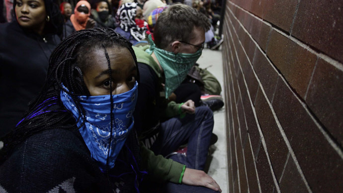 17 arrested in St. Louis as sit-in against police brutality proclaimed ‘unlawful’