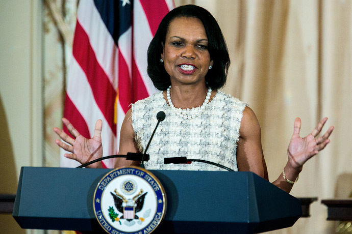 Former U.S. Secretary of State Condoleezza Rice. (AFP Photo/T.J. Kirkpatrick)